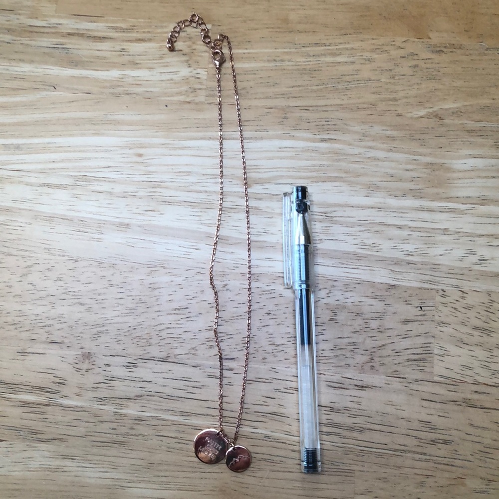 Rose gold necklace